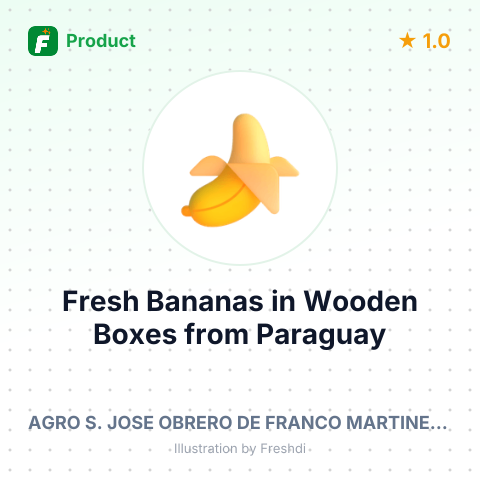 Fresh Bananas in Wooden Boxes – summary card, no photo uploaded yet