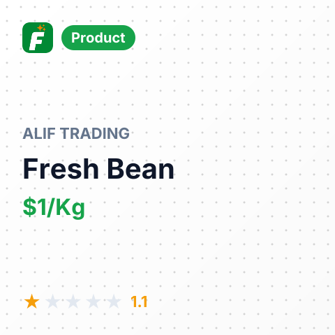 Fresh Bean – summary card, no photo uploaded yet