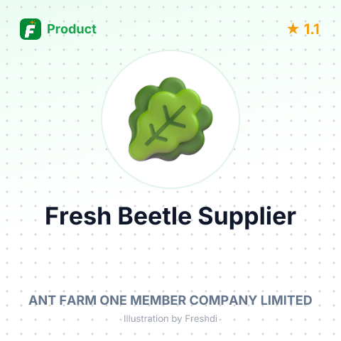 Fresh Beetle – summary card, no photo uploaded yet