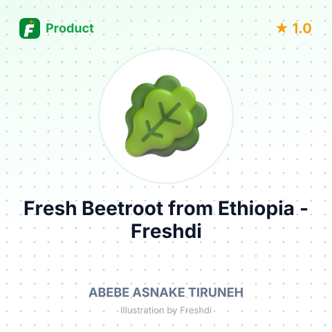 Fresh Beetroot – summary card, no photo uploaded yet