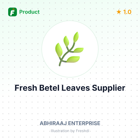 Fresh Betel Leaves – summary card, no photo uploaded yet