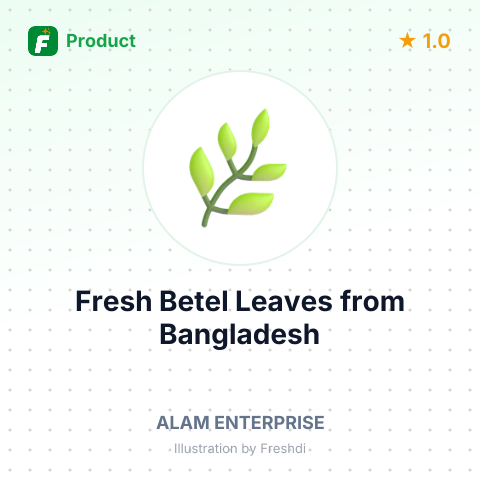 Fresh Betel Leaves – summary card, no photo uploaded yet