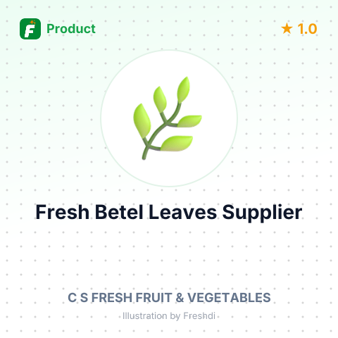 Fresh Betel Leaves – summary card, no photo uploaded yet