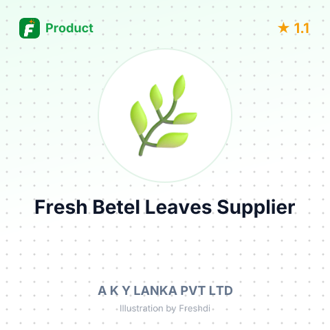 Fresh Betel Leaves – summary card, no photo uploaded yet