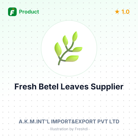 Fresh Betel Leaves – summary card, no photo uploaded yet