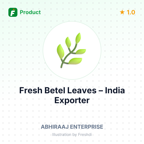 Fresh Betel Leaves – summary card, no photo uploaded yet