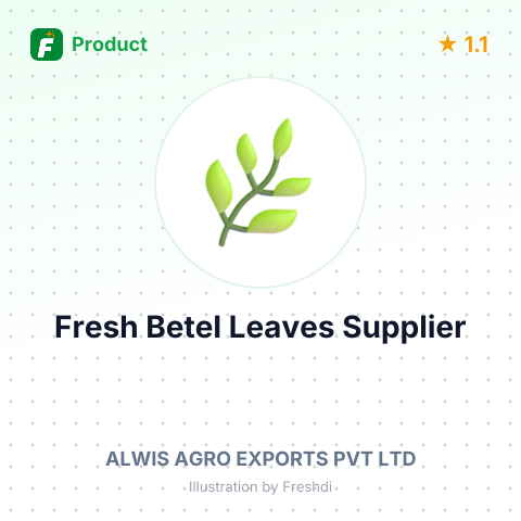Fresh Betel Leaves – summary card, no photo uploaded yet