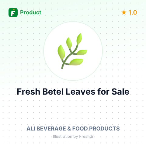 Fresh Betel Leaves – summary card, no photo uploaded yet