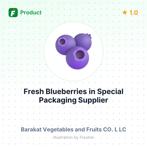 Fresh Blueberries in Special Packaging – summary card, no photo uploaded yet