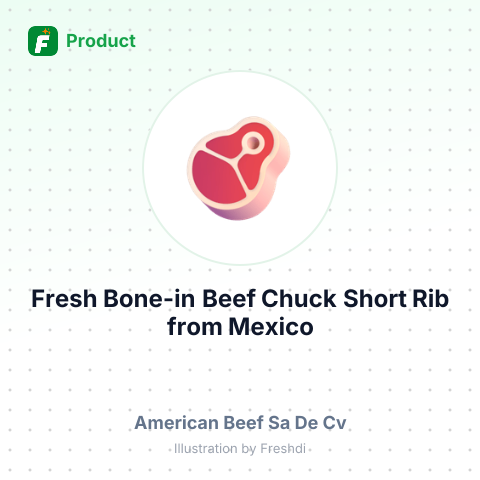 Fresh Bone-in Beef Chuck Short Rib – summary card, no photo uploaded yet