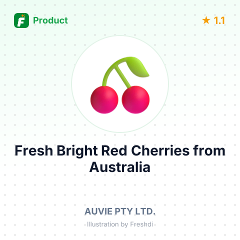 Fresh Bright Red Cherries – summary card, no photo uploaded yet