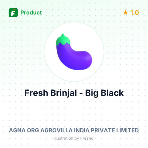 Fresh Brinjal - Big Black – summary card, no photo uploaded yet