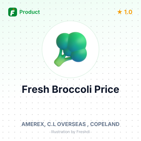 Fresh Broccoli Crowns – summary card, no photo uploaded yet