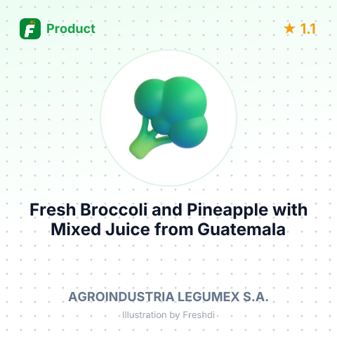 Fresh Broccoli and Pineapple with Mixed Juice – summary card, no photo uploaded yet