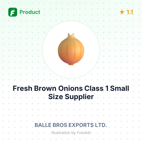 Fresh Brown Onions Class 1 Small Size – summary card, no photo uploaded yet