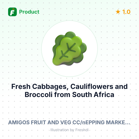 Fresh Cabbages, Cauliflowers and Broccoli – summary card, no photo uploaded yet