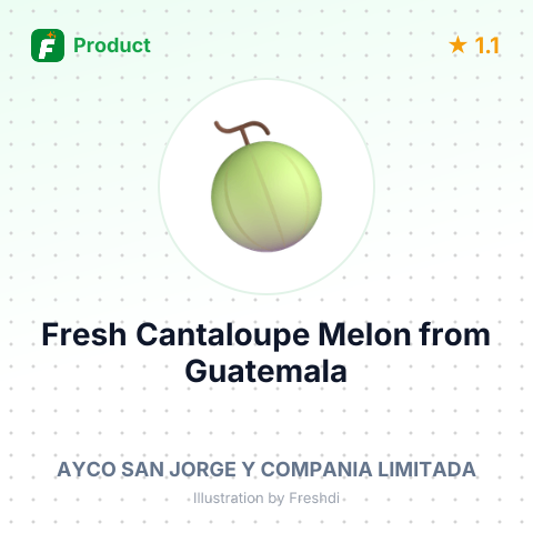 Fresh Cantaloupe Melon – summary card, no photo uploaded yet