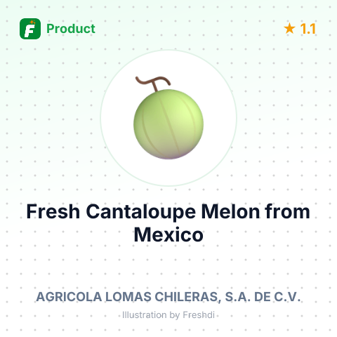 Fresh Cantaloupe Melon – summary card, no photo uploaded yet
