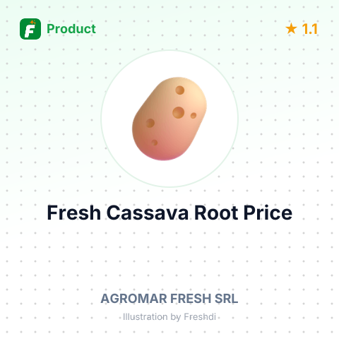 Fresh Cassava Root – summary card, no photo uploaded yet