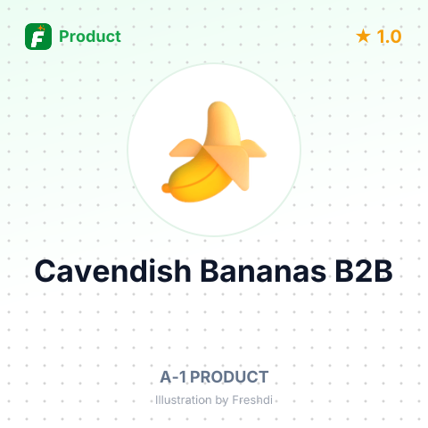 Fresh Cavendish Bananas – product summary card, no photo uploaded yet