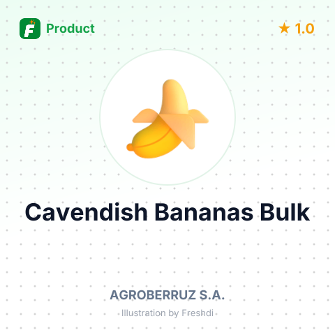 Fresh Cavendish Bananas – summary card, no photo uploaded yet