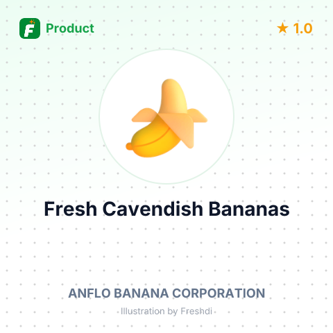 Fresh Cavendish Bananas – summary card, no photo uploaded yet