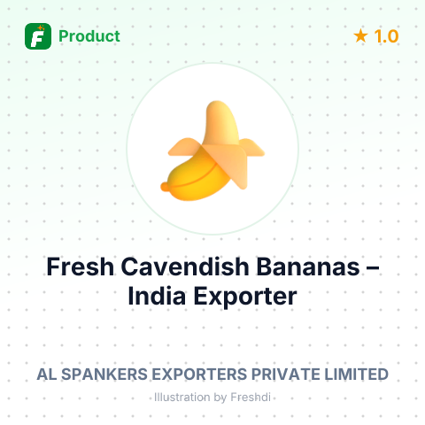Fresh Cavendish Bananas – summary card, no photo uploaded yet