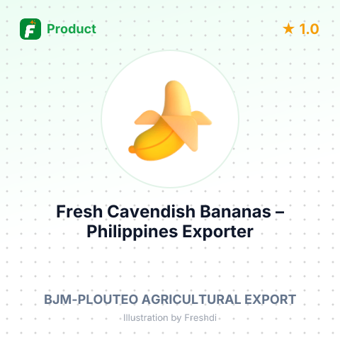 Fresh Cavendish Bananas – summary card, no photo uploaded yet