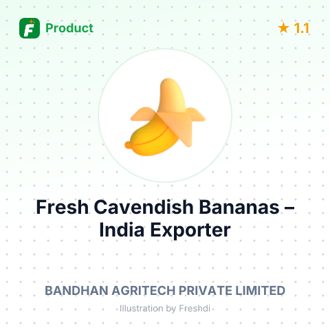 Fresh Cavendish Bananas – summary card, no photo uploaded yet