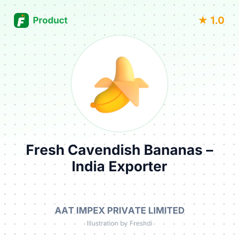 Fresh Cavendish Bananas – product summary card, no photo uploaded yet
