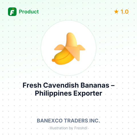 Fresh Cavendish Bananas – summary card, no photo uploaded yet