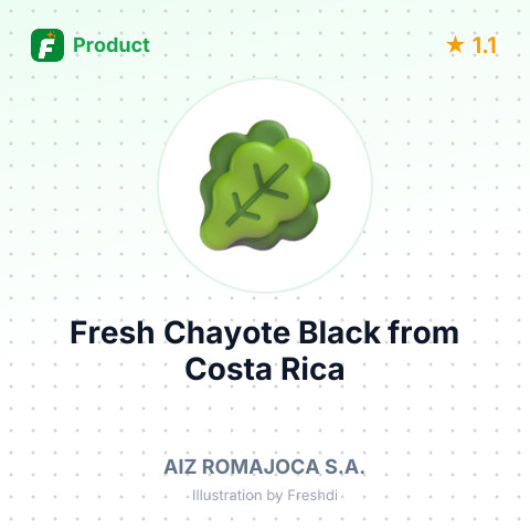 Fresh Chayote Black – summary card, no photo uploaded yet