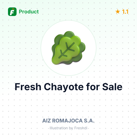 Fresh Chayote – summary card, no photo uploaded yet