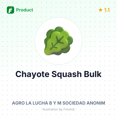Fresh Chayote Squash – summary card, no photo uploaded yet