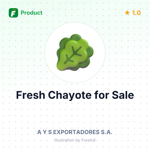 Fresh Chayote – summary card, no photo uploaded yet
