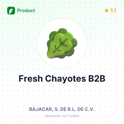 Fresh Chayotes – summary card, no photo uploaded yet