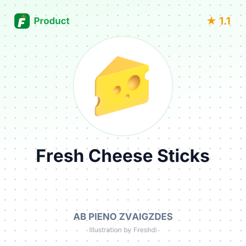 Fresh Cheese Sticks – summary card, no photo uploaded yet