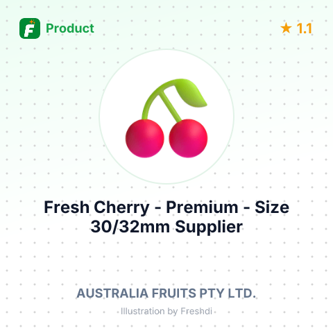 Fresh Cherry - Premium - Size 30/32mm – summary card, no photo uploaded yet