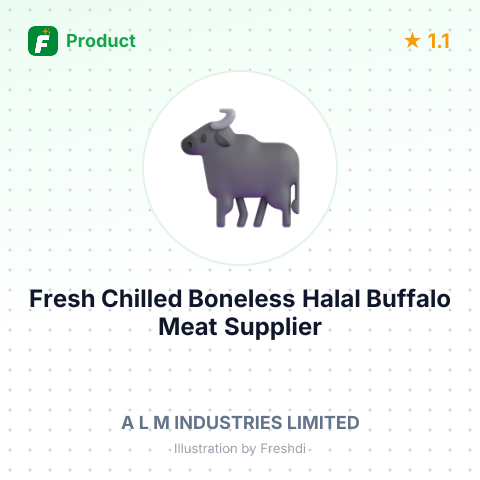 Fresh Chilled Boneless Halal Buffalo Meat – summary card, no photo uploaded yet