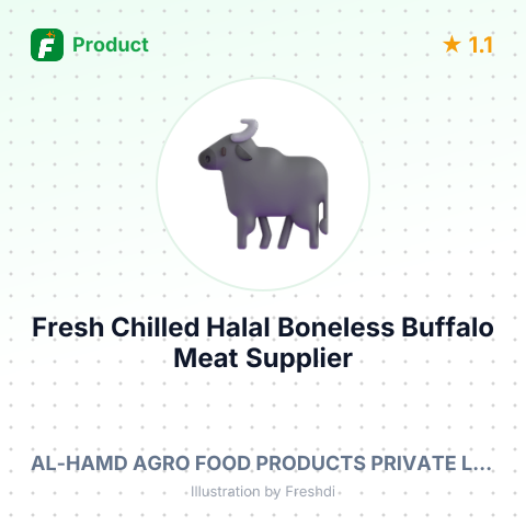Fresh Chilled Halal Boneless Buffalo Meat – summary card, no photo uploaded yet