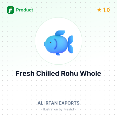 Fresh Chilled Rohu Whole – summary card, no photo uploaded yet