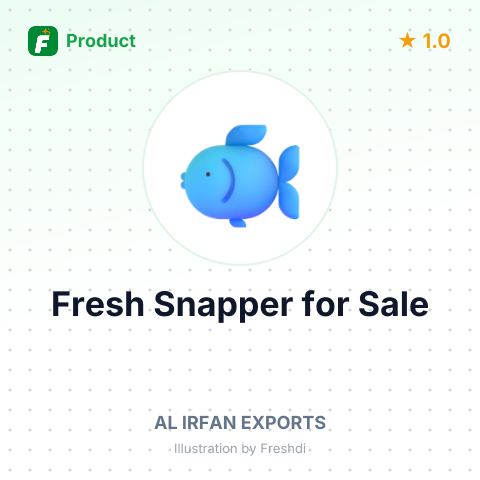 Fresh Chilled Snapper – summary card, no photo uploaded yet