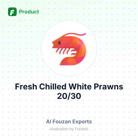 Fresh Chilled White Prawns 20/30 – summary card, no photo uploaded yet