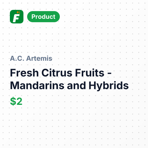 Fresh Citrus Fruits - Mandarins and Hybrids – summary card, no photo uploaded yet