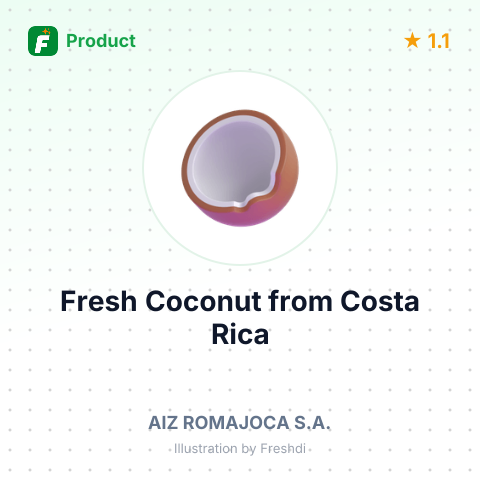 Fresh Coconut – summary card, no photo uploaded yet
