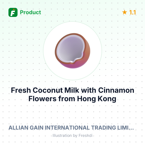 Fresh Coconut Milk with Cinnamon Flowers – summary card, no photo uploaded yet