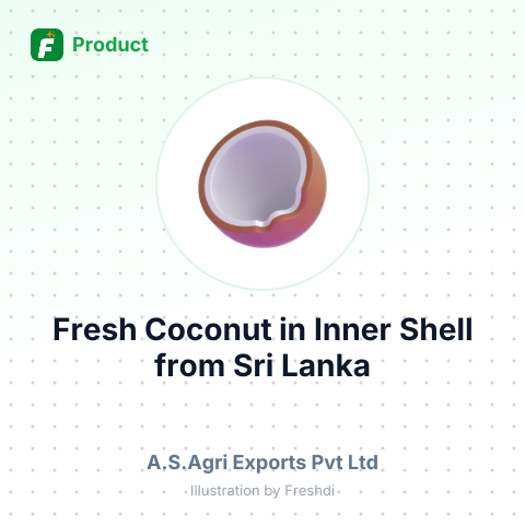 Fresh Coconut in Inner Shell – summary card, no photo uploaded yet