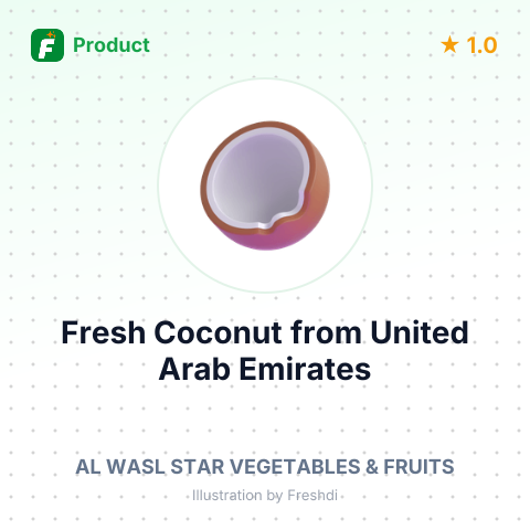 Fresh Coconut – summary card, no photo uploaded yet