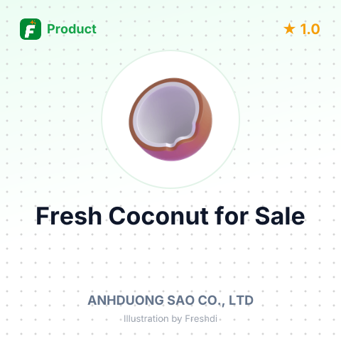 Fresh Coconut – summary card, no photo uploaded yet