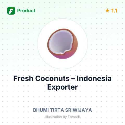 Fresh Coconuts – summary card, no photo uploaded yet